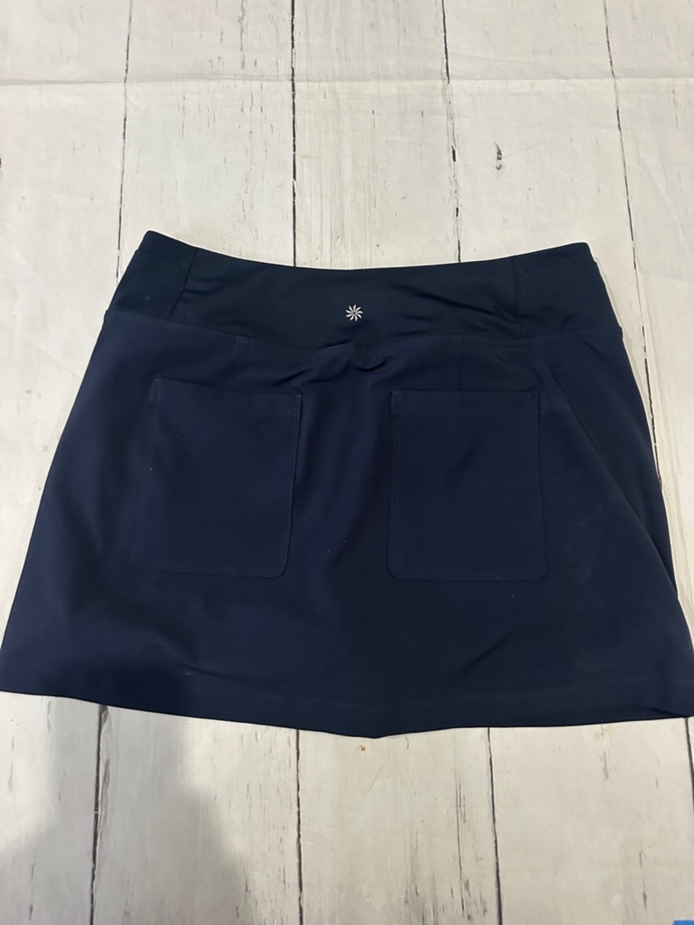 Athleta Navy Tee Time High Rise 15 “navy Blue Mini Skort - Picture 15 of 16